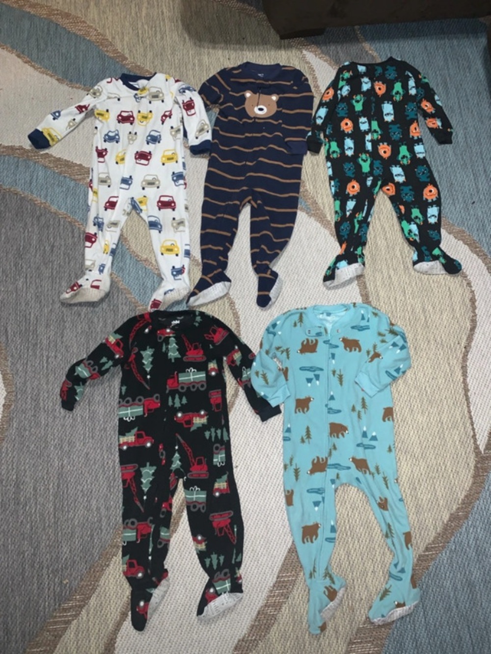 GUC Carter’s Toddler Boy Footed Sleepers